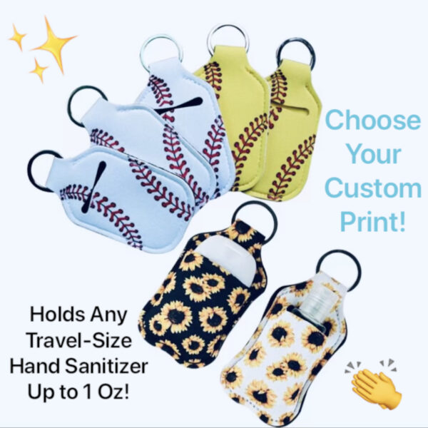 1 oz. Hand Sanitizer Holder Keychain