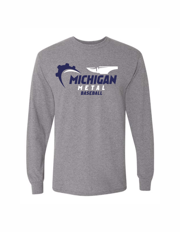 Michigan Metal Long-Sleeve Cotton Tee – Creative Genius Designs